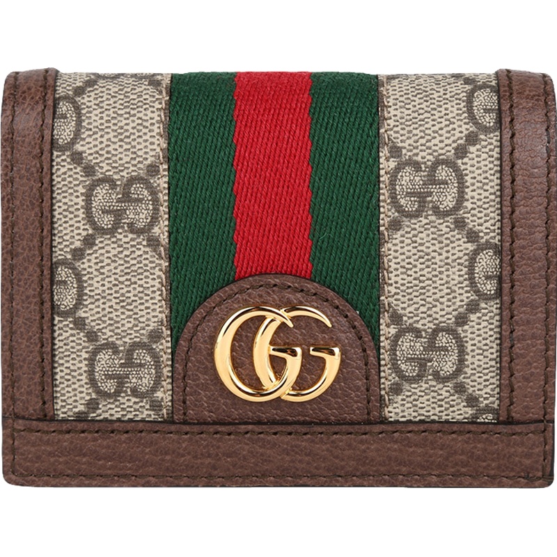 GUCCI 古驰 男女通用款Ophidia系列高级人造帆布卡包 523155 96IWG