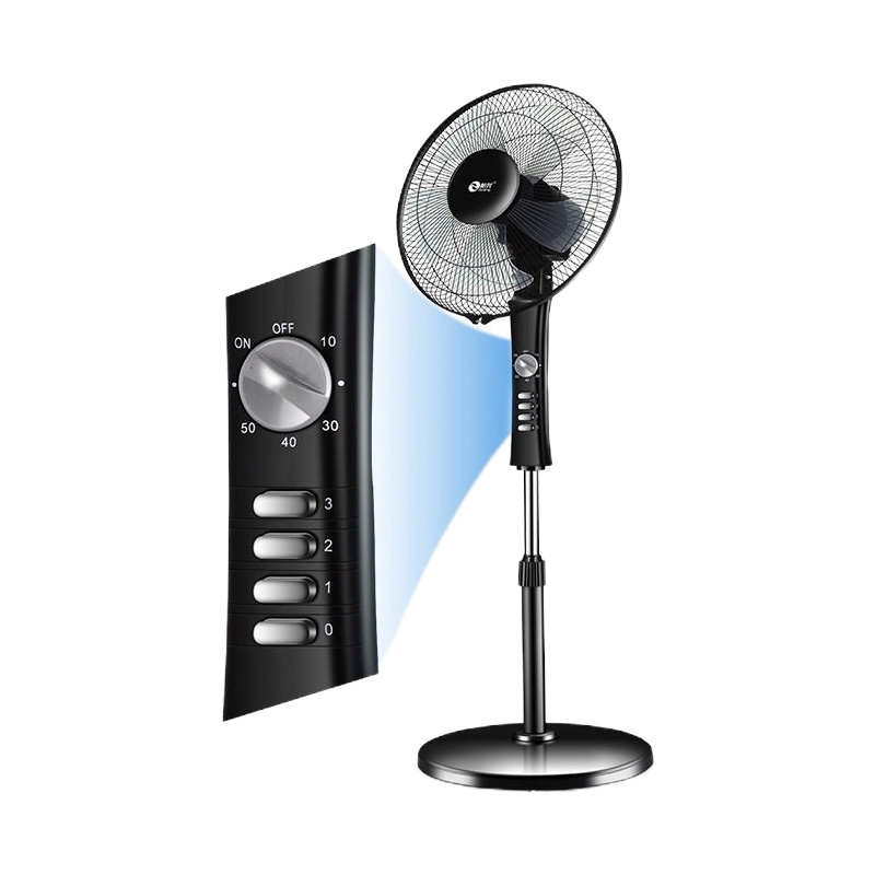 电风扇家用落地扇遥控台式立式宿舍节能风扇工业大风力电扇 黑色机械款