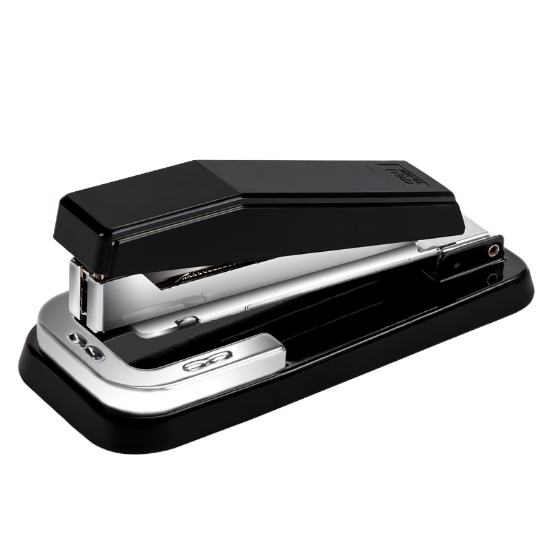 得力 旋转式订书机/订书器 临时装订可拆 10台装 黑色0414