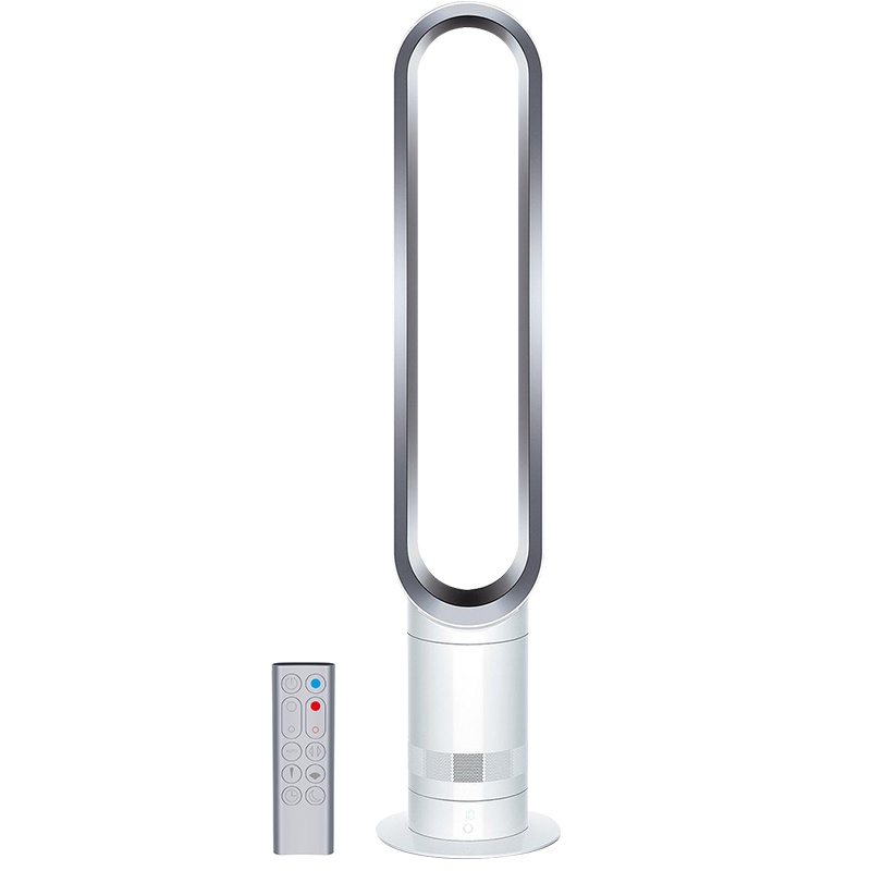 戴森(Dyson)AM07 无叶电风扇 平稳强劲凉风 远程遥控 进口无叶落地扇 银白色