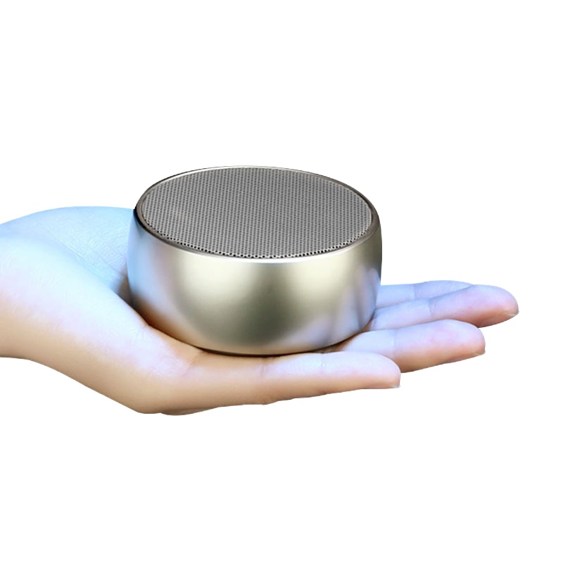 无线蓝牙音箱 迷你超重低音炮随身插卡大音量 香槟金