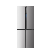 倍科(beko) GNES1484ZIS 468升 冰箱 四门冰箱 变频双对开门冰箱 风冷无霜 原装进口(银色)