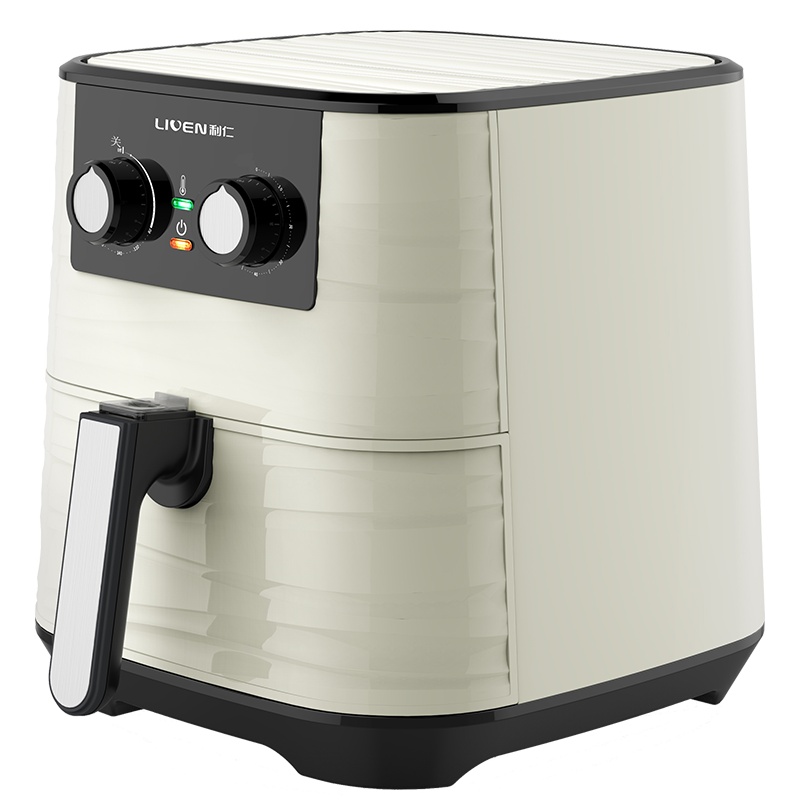 利仁(Liven)空气炸锅家用多功能无油煎炸无烟大容量双锅热空气循环不粘烤架易清洗自动断电KZ-J5502