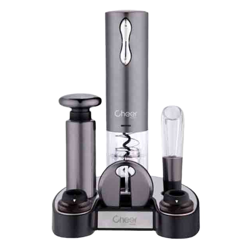启尔(Cheer)经典旗舰款 锂电池充电款开瓶器 电动红酒开瓶器 起盖器启瓶起酒器 CKE1795 Plus 6合一礼盒