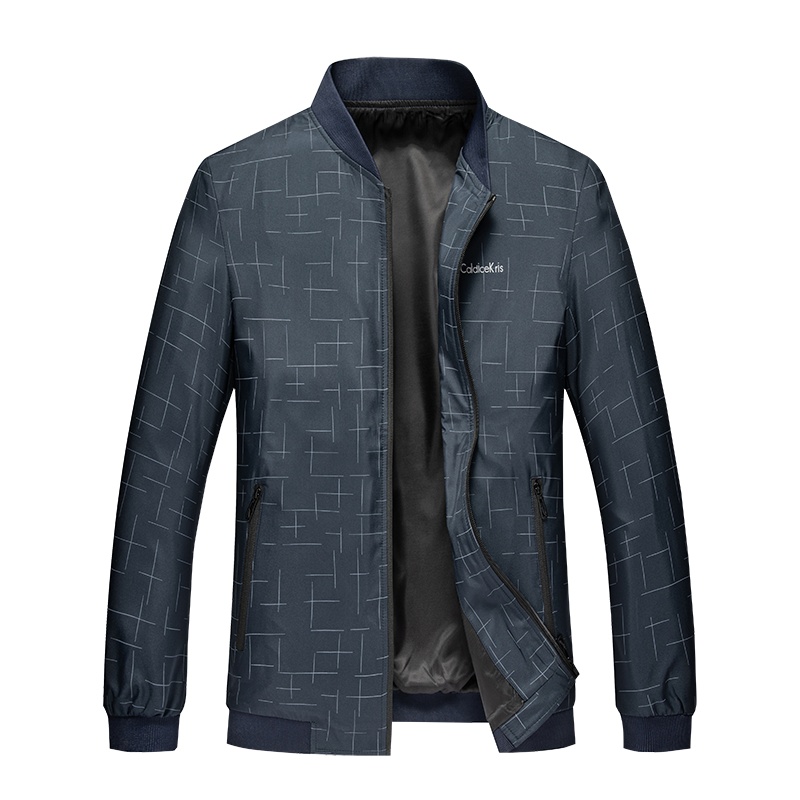 Caldicekris 2020秋季男士时尚外套潮流休闲舒适百搭男式夹克外套