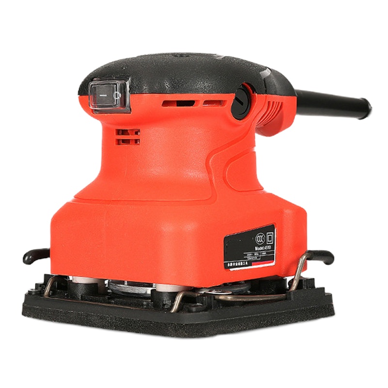 平板砂光机腻子墙壁打磨机电动多功能墙面抛光砂纸机小型木工工具 (4510)方底板(无砂纸)送口罩