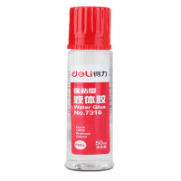 得力 7316 50ml 强粘型液体胶 胶带胶水胶棒(一瓶装)