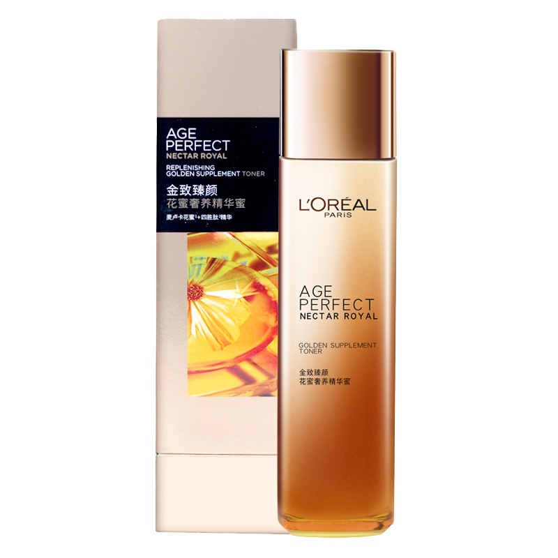 欧莱雅金致臻颜花蜜奢养精华蜜130ml爽肤源液滋润保湿弹润紧致