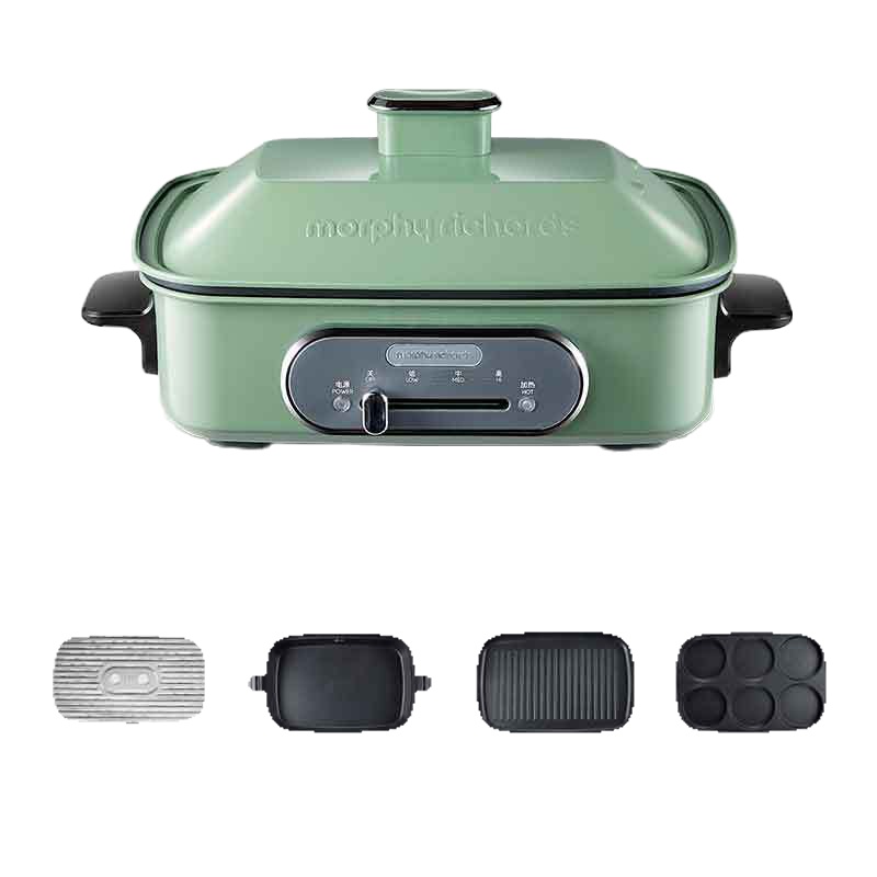 摩飞电器(Morphyrichards)MR9088 多功能锅料理锅电烧烤锅电火锅蒸