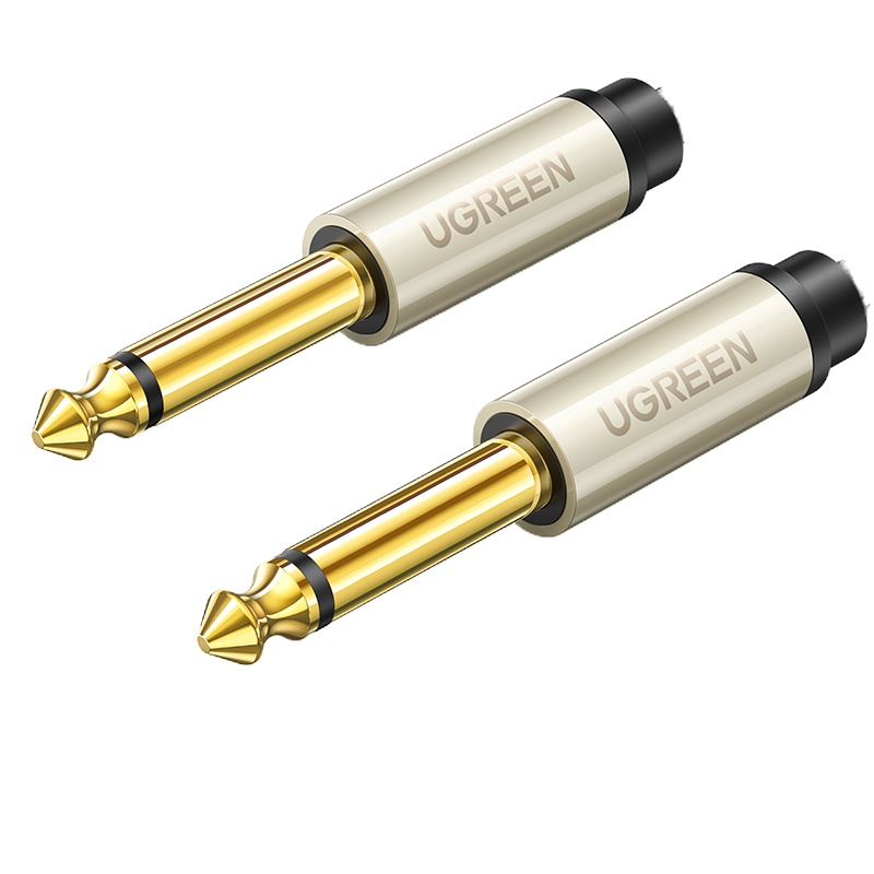 绿联(Ugreen) 6.5mm音频线 6.35大二芯公对公连接线对录线转接线1.5米 40810