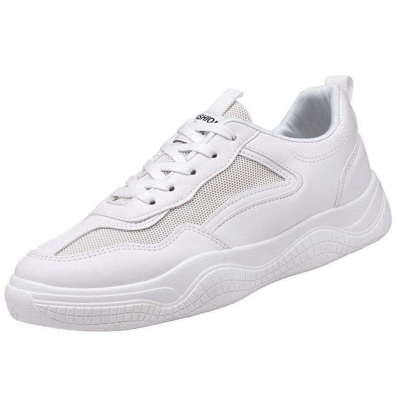 砚南锋休闲男鞋 夏季新款透气网面运动鞋男生小白网鞋男学生板鞋子男士韩版潮流厚底网红ins超火的老爹鞋男