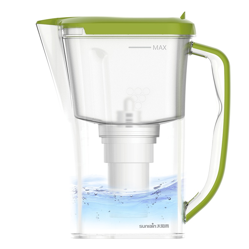 太阳雨净水壶 家用厨房滤水壶 绿色