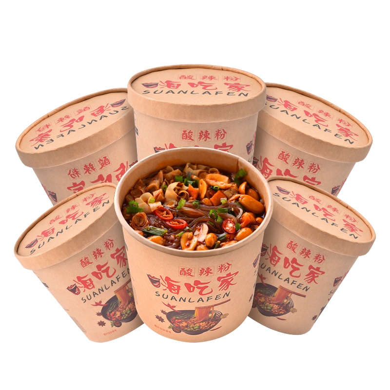 酸辣粉桶装粉丝夜宵充饥速食品方便主食105g*1桶方便粉丝