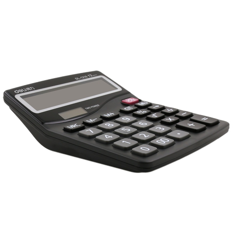 得力(deli)1210A 计算器(黑色)(台) 1个装