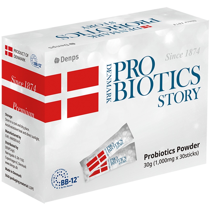 丹普斯/denps 科汉森乳酸菌益生菌粉 1g*30条 BB-12专有菌株 儿童孕妇成人通用型 丹麦进口