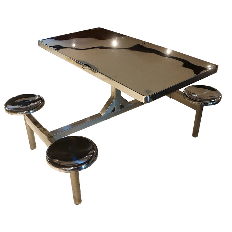 艾菲玛 不锈钢餐桌 白色