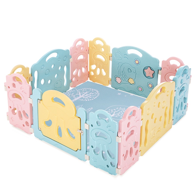 爱音(Aing)儿童游戏围栏宝宝室内户外安全学步防护栏儿童游戏围栏海洋球池游乐场