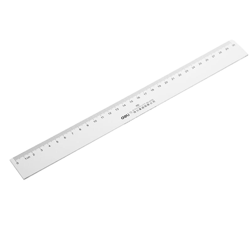 得力(deli) 6230直尺 30cm 2把/组
