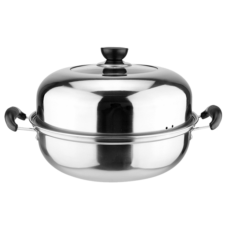 路易菲斯 蒸美咮韩式双层蒸煮锅
