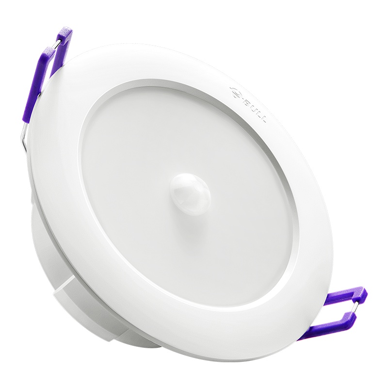 410公牛led智能人体感应筒灯4w6w嵌入式天花灯6w8公分走廊灯桶灯