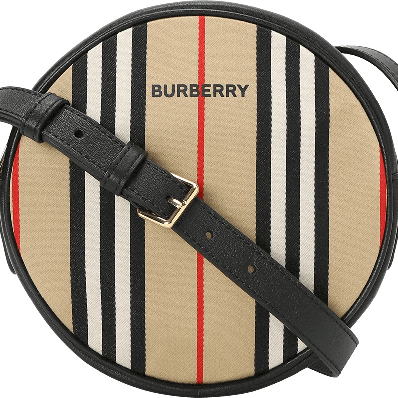 预定BURBERRY/博柏利 格纹圆饼斜挎包 18x18x6CM
