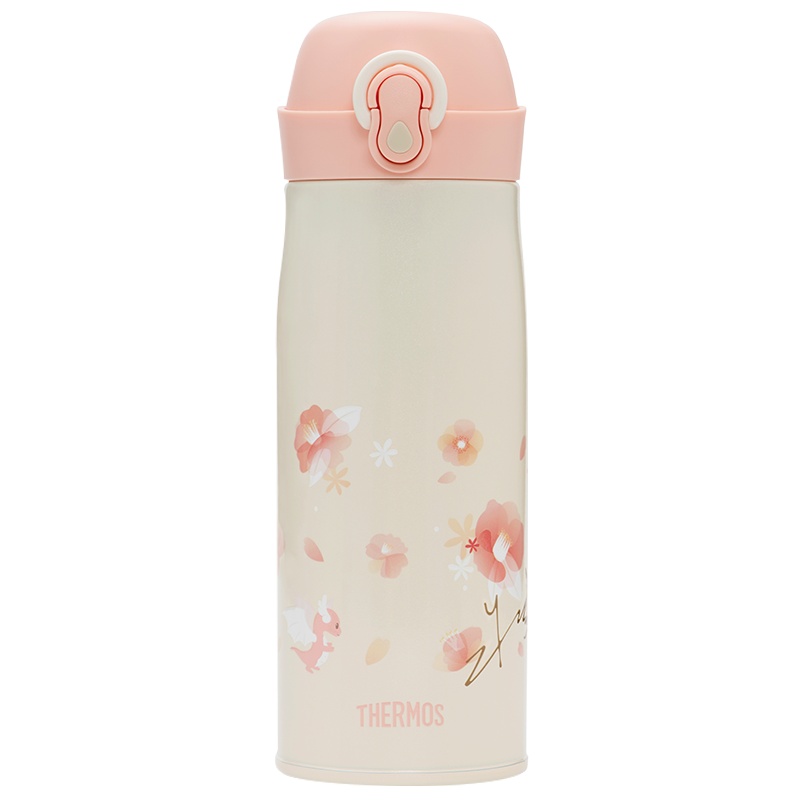 膳魔师,膳魔師(THERMOS)保温杯 TCME-400S 400ml 316不锈钢 朱一龙同款山茶花系列