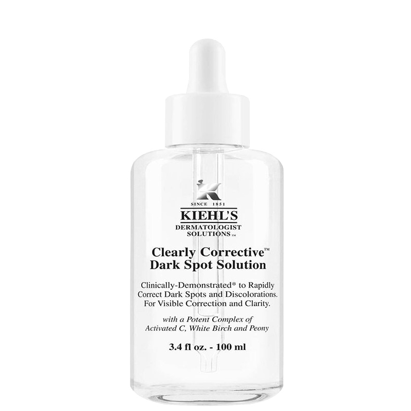 科颜氏(Kiehl’s)淡斑精华液 维c精华焕白保湿精华 安白瓶焕白夜间修复精华液均衡亮肤祛斑 淡斑精华100ml