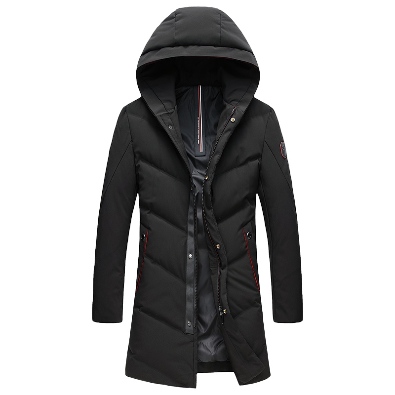 YAYA鸭鸭羽绒服男士新款秋冬季中长款连帽立领男士时尚潮流羽绒服