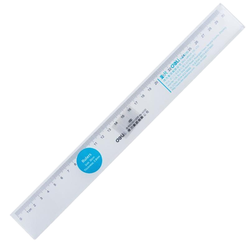 得力6230直尺30cm(只)高精度 直尺 3只装