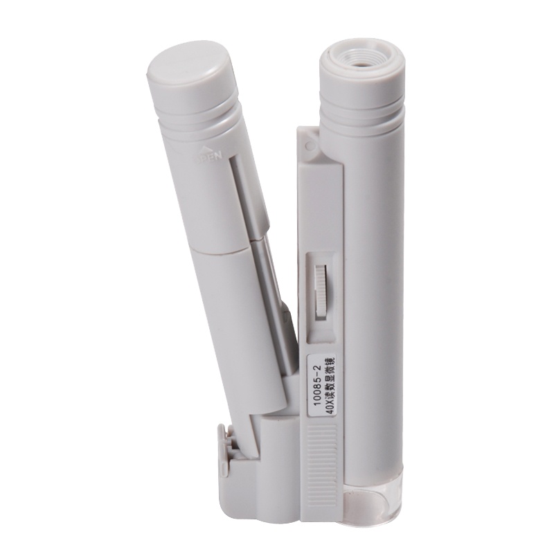育空UKON放大镜袖珍40倍LED刻度光学显微镜 便携带刻度 XWJ40XKD高倍高清检测鉴定放大镜(凸透镜)