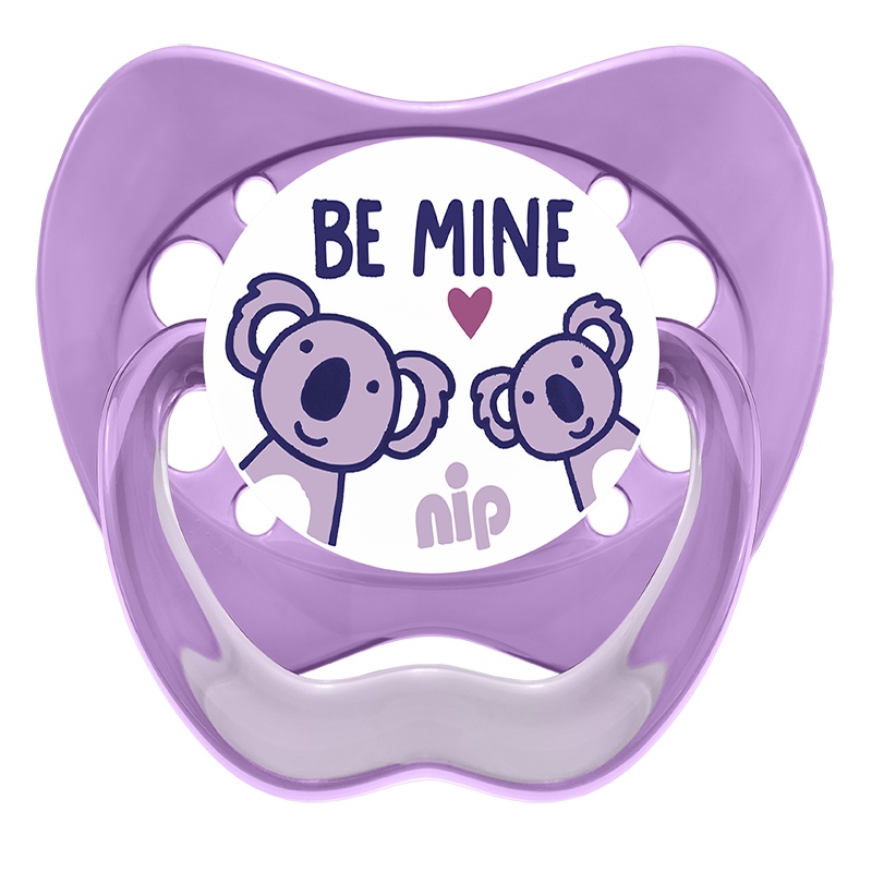 昵哺NIP 德国原装进口 安眠型奶嘴 硅胶安抚奶嘴 家庭系列0-6个月(颜色随机)