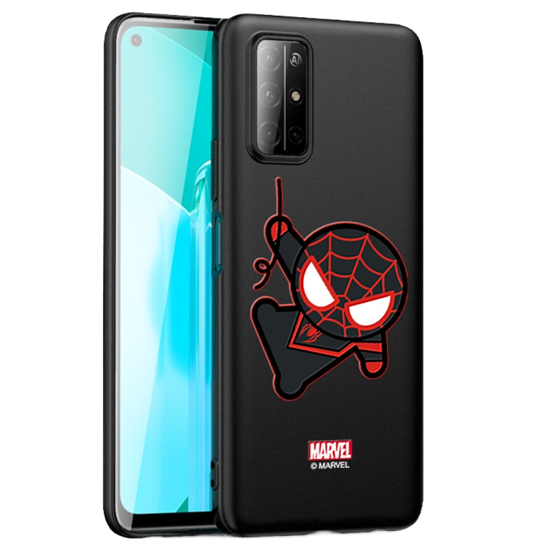 ESCASE 荣耀30s手机壳 硅胶防摔保护套全包软壳 浮雕磨砂男女款 个性潮牌可爱 复联漫威正版 蜘蛛侠