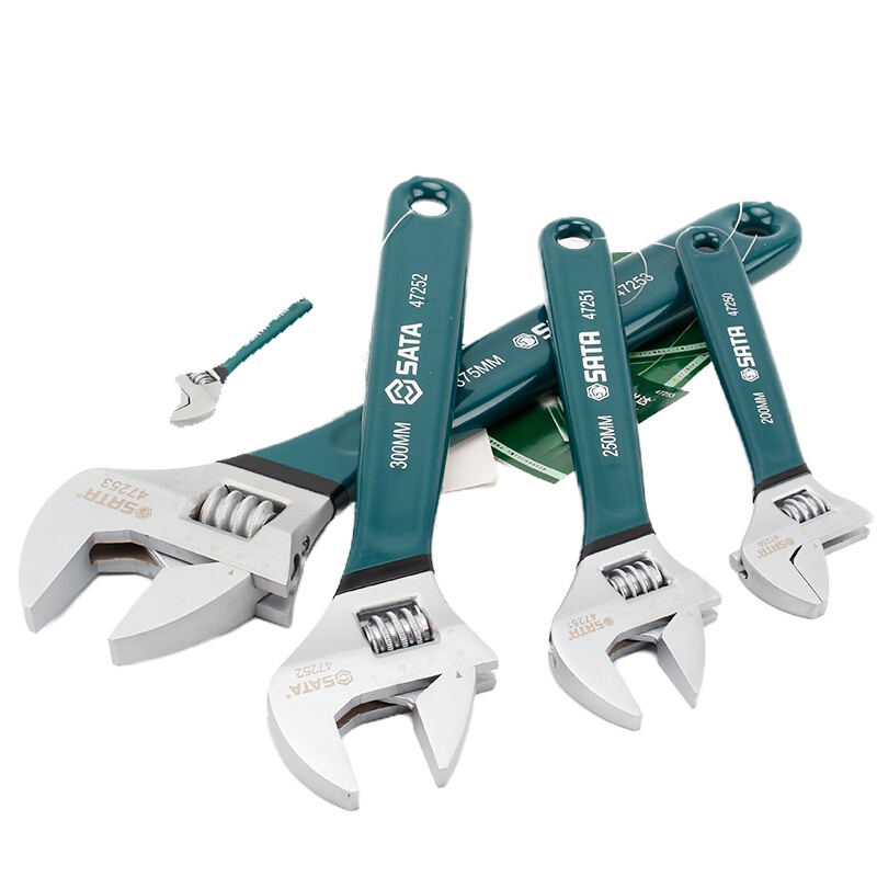 世达 沾塑 欧式 活扳手 , 10寸 47251