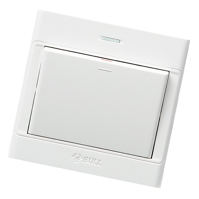 公牛明装开关插座 G09系列 一开单控开关 86型插座面板 G09K111Y