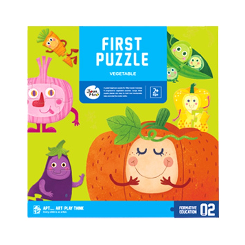 Joan Miro美乐童年拼图儿童益智男孩女孩纸质平图大块1宝宝幼儿2-3-4岁早教玩具 蔬菜派对 益智玩具