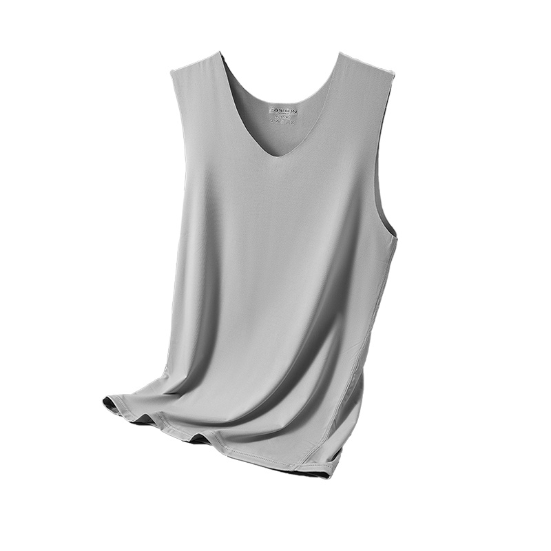 ENK 紧身v领内衣运动鸡心领汗衫纯色男士打底背心男