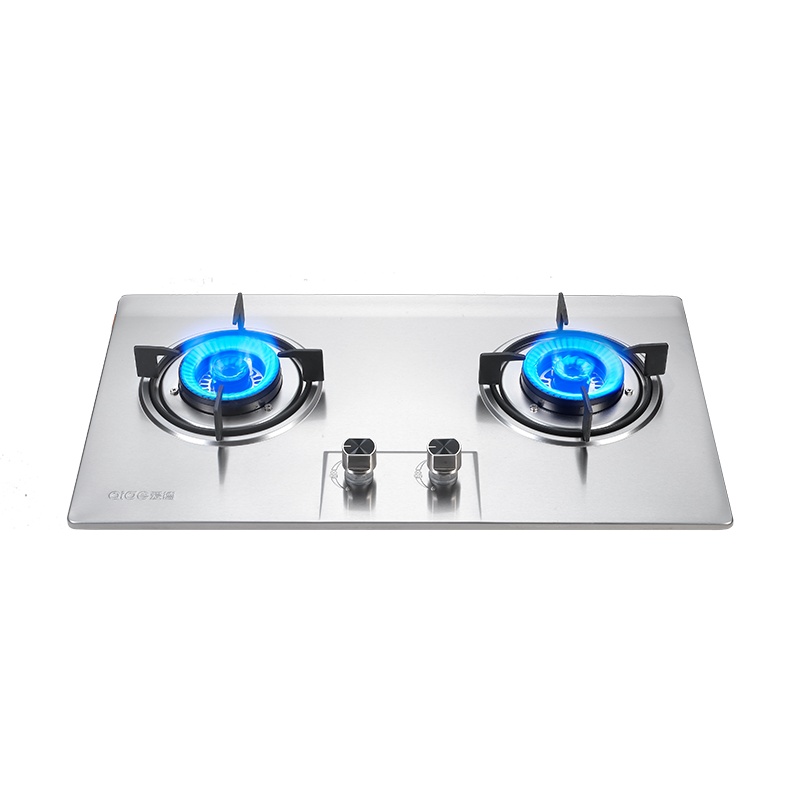 富士宝(FUSHIBAO)燃气灶JYT-Z1G不锈钢厨房台嵌两用猛火双灶节能燃气熄火保护 天然气