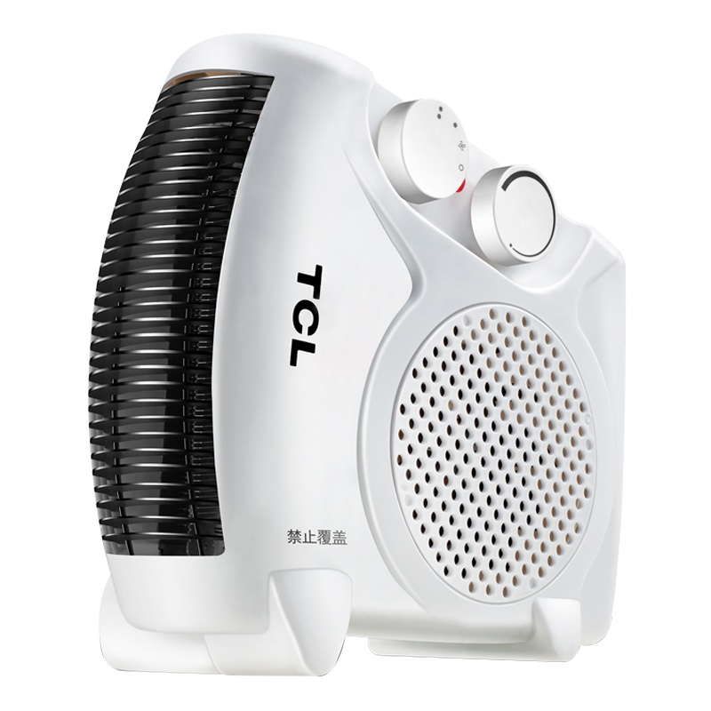 TCL 取暖器/暖风机/电暖器/电暖气/取暖器家用/台式暖风机 立卧两用 速热 TN-QG20-T16 白色无温控