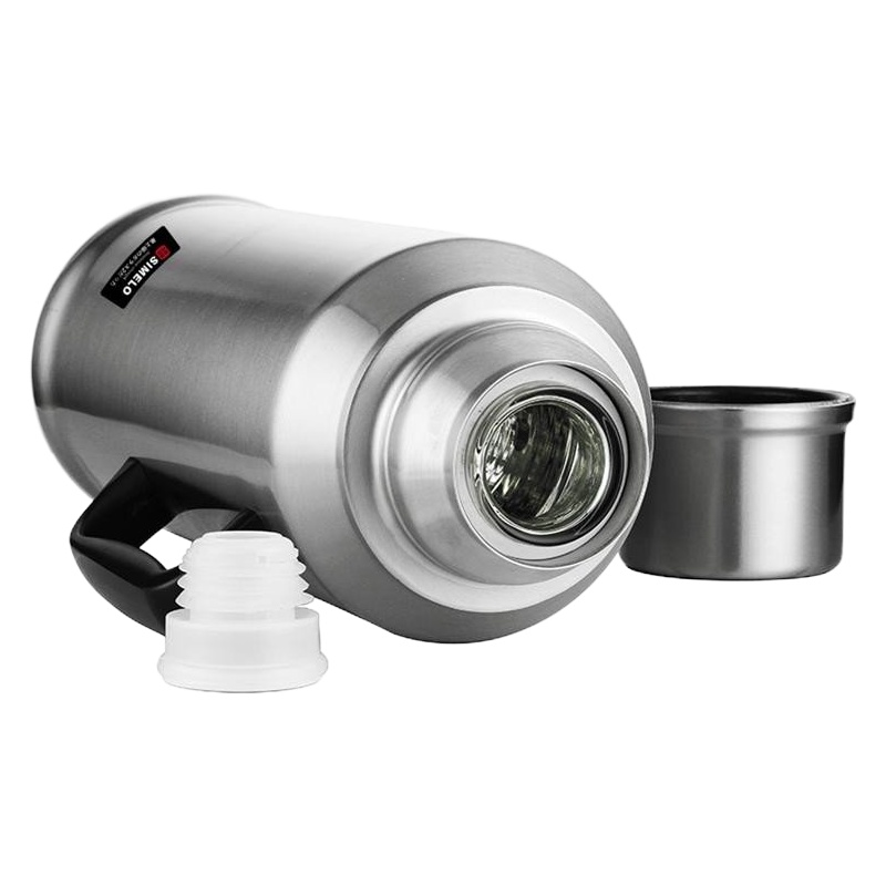 龙的 印象京都系列全钢保温壶玻璃内胆长效保温瓶不锈钢暖瓶 单个装 SIMELO