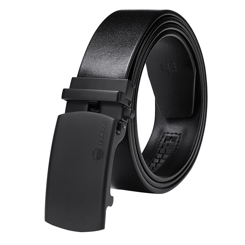 texwood萍果牌 皮带男自动扣真皮裤腰带休闲商务男士腰带百搭韩版牛皮裤带礼盒包装