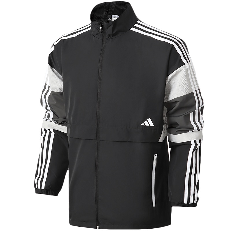 【自营】阿迪达斯男服夹克外套运动训练立领撞色休闲服GL0402