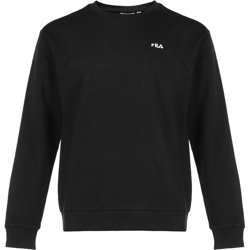 FILA 斐乐 男士棉质加绒款圆领长袖卫衣运动衫 687468