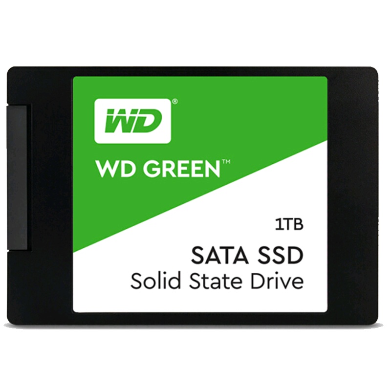 西部数据(WD)1TB SSD固态硬盘 SATA3.0接口 Green系列-SSD日常家用普及版|三年质保