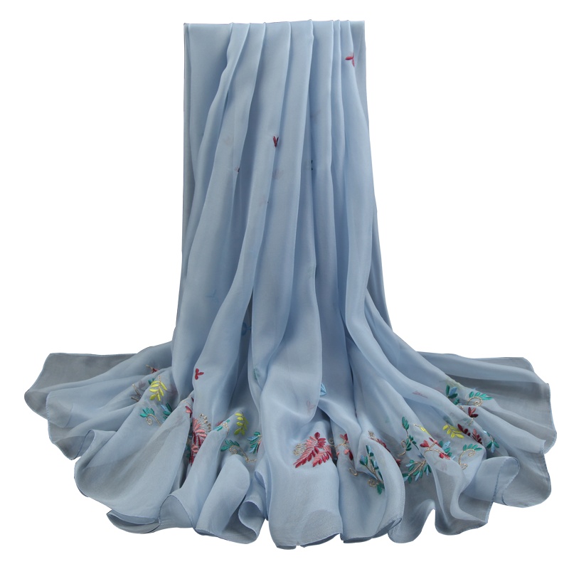 夏季新款上海故事超大丝巾女薄款围巾夏季百搭长款防晒纱巾