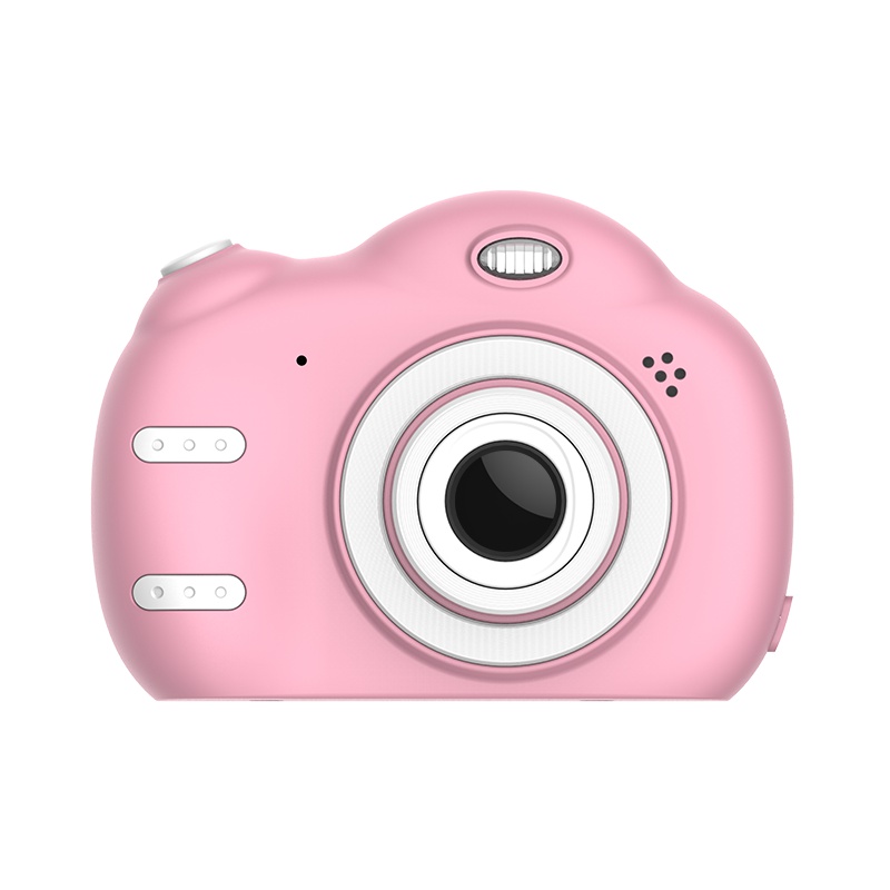 优彼(ubbie)儿童数码照相机高清智能仿真小单反迷你宝宝相机3岁以上儿童玩具32G内存版 樱花粉