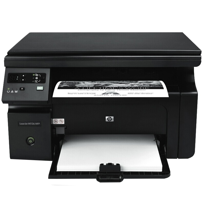 惠普（HP） M1136 多功能三合一黑白激光一体机（打印 复印 扫描） (单位：台）