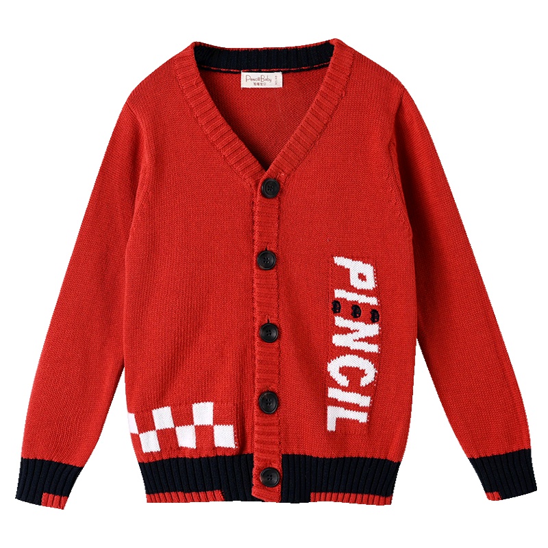 铅笔俱乐部童装2019秋冬新款男童毛衣小童宝宝开衫儿童毛衣外套