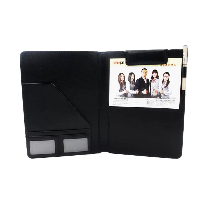 得培力(Depli) D-027 A4签约本带磁性夹文件夹 多功能会议签约夹 红色