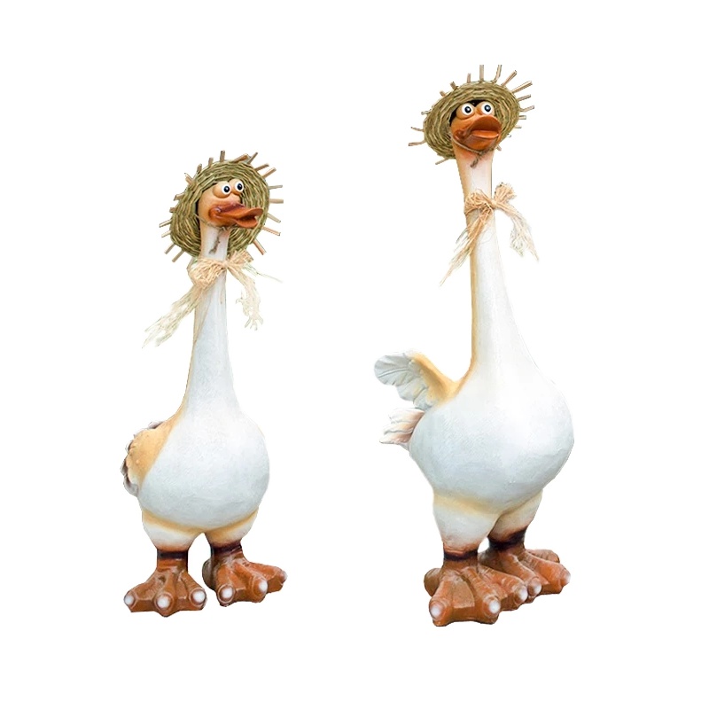 [砳石]创意卡通大鸭子园艺装饰品