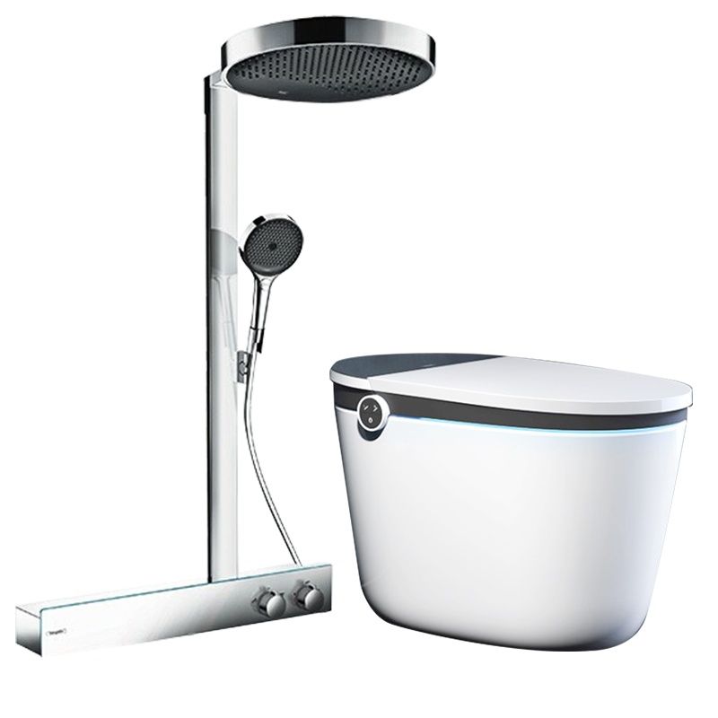 汉斯格雅hansgrohe 境雨250/360恒温淋浴+350/400坑距纯境智能一体坐便器(舒适版/豪华版)豪华套装